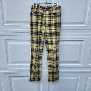 Agnes b. Soft Luxury Butter Yellow Plaid Pants